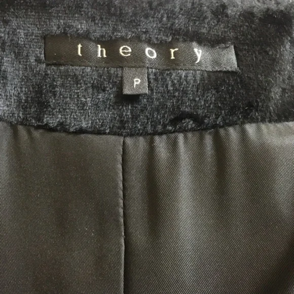 Theory Velvet Style Classic Coat